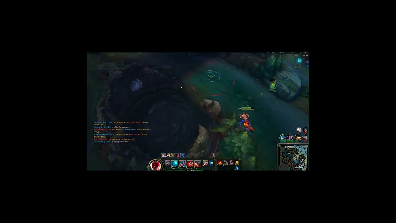 Leauge of Legends  - Gameplay - (No Commentary) - Lee Sin Jungle Guide - From  BOT _ Top