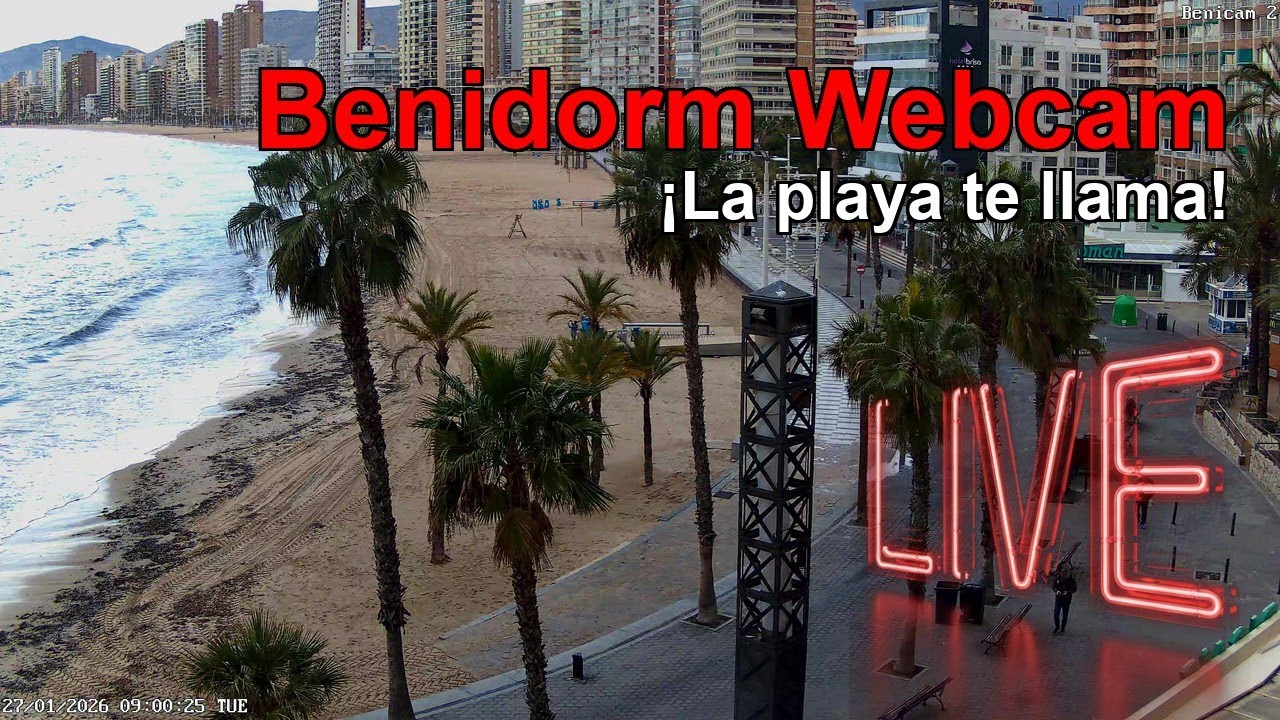 🅱🅴🅽🅸🅳🅾🆁🅼 WEBCAM CÁMARA 2 🇪🇸 Transmisión el 26 de Enero de 2026 (5) 🇪🇸 Benidorm