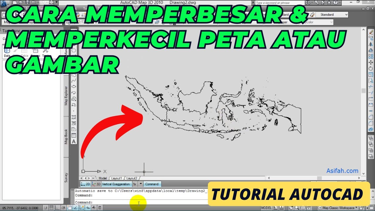  Cara  Memperbesar Peta Atau Memperkecil Gambar  Di  AutoCAD  