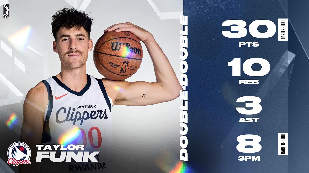 Taylor Funk with a Career-High Night 33 PTS and 8 3PM!