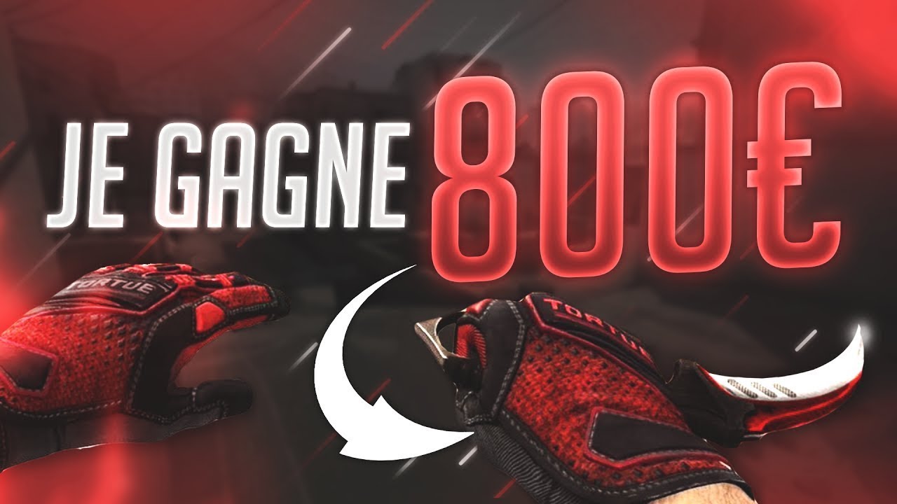 JE WIN 800 EUROS SUR CSGOFROG !