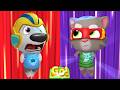 Talking Tom Hero Dash - Ancient Temple Guardians Fight Vs Heroes Unlock Golden Totem - Raccoon Boss