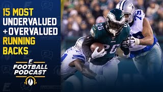 15 Most Undervalued & Overvalued RBs with Justin Boone (Fantasy Football)