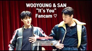 ATEEZ WOOYOUNG SAN FULL “IT'S YOU" SPOILER ^^ Fancam at SOUNDWAVE FANSIGN 240107 에이티즈 우영 산 최산 직캠