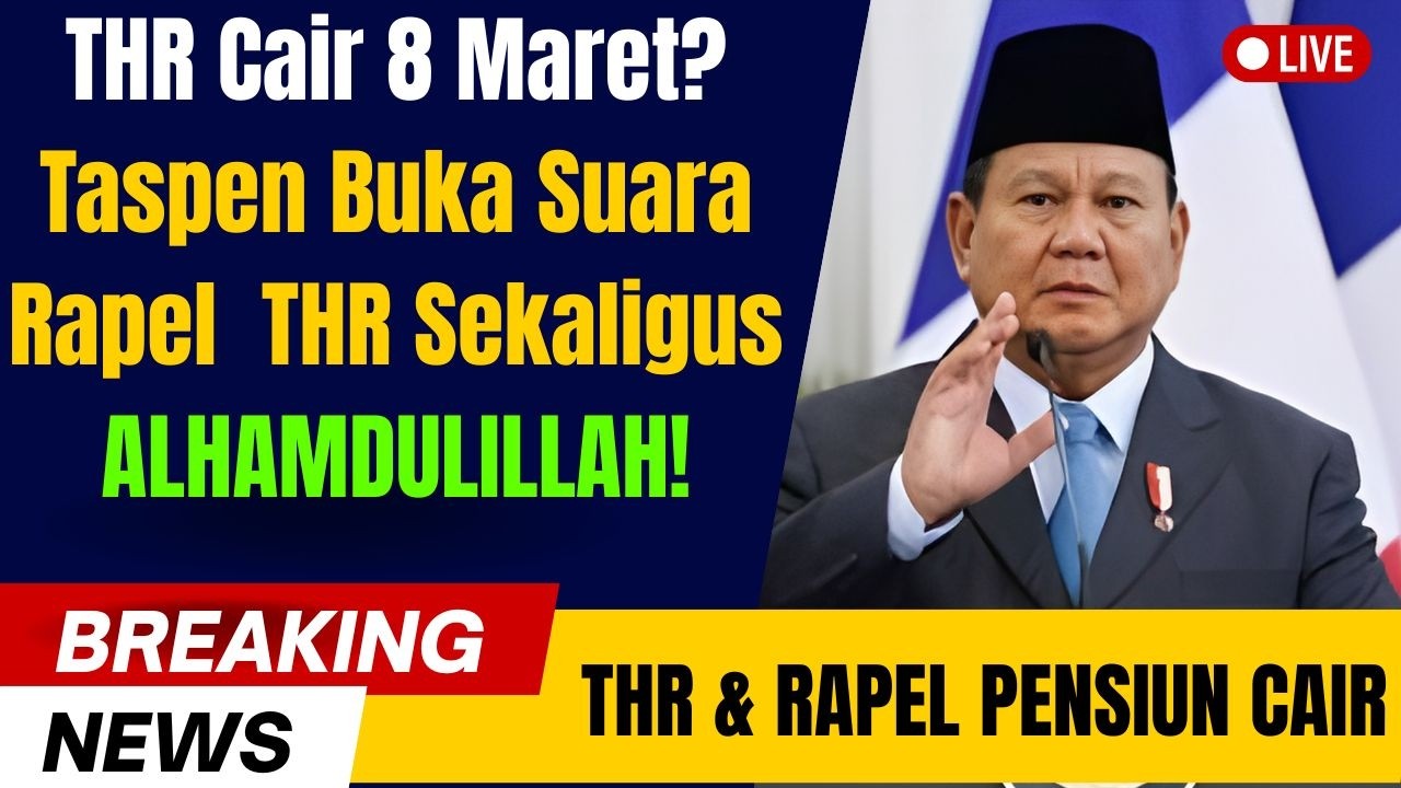 THR & Rapel Pensiunan Cair 8 Maret 2026? Taspen Akhirnya Buka Suara!