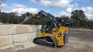 Large Limestone Block Retaining Wall