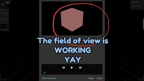 The field of view is working (prisma 3d) YAY
