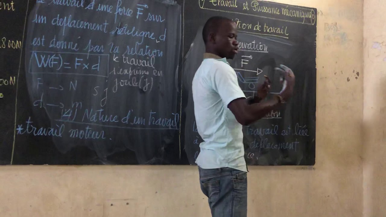 Travail et puissance mécanique 3ème partie 1