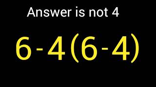 Can You Solve this Simple Math Problem ?