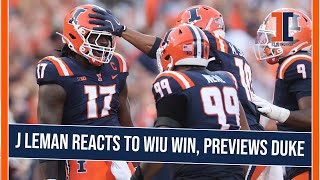J Leman reacts to Illini's win over WIU, previews trip to Duke | Illini Inquirer Podcast