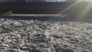 Floating Ice on the Housatonic River