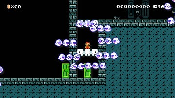 Super Mario Maker Showcase 8-1: A Real Ghost House