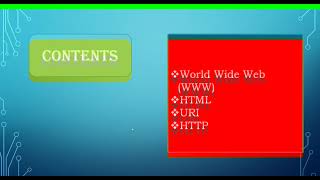 APPLICATION LAYER, COMPUTER NETWORK, WWW, HTML, URI, HTTP