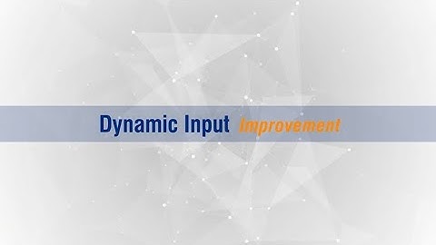 Dynamic Input in GstarCAD 2024