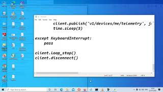 Mqtt push using python to thingsboard dashboard and GPIO control intro