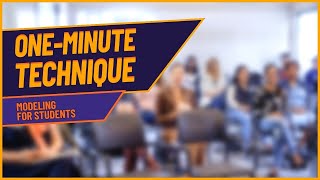One-Minute Technique: Modeling in Early Childhood