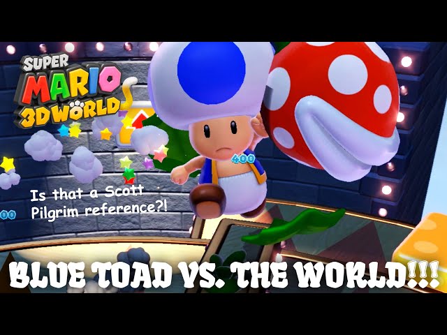 Blue Toad Super Mario 3d World
