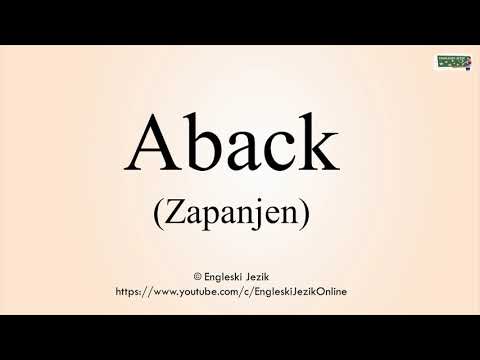 Aback (Zapanjen) | Prevod i izgovor