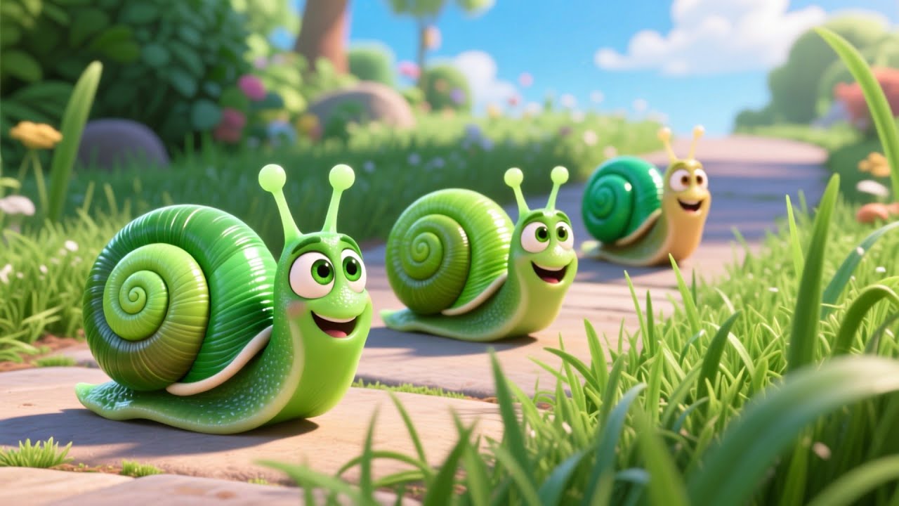 Learn 123s Snail 🐌🔢 Fun Counting Song for Kids | Toddler Numbers Rhyme