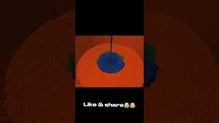 Infinitely flowing water VS Infinitely flowing lava #shorts #minecraft #memes #youtubeshorts