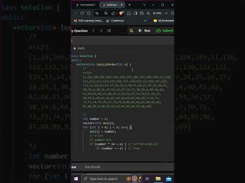 386. Lexicographical Numbers | Leetcode | Editorial | Implementation #dailychallenge #leetcode