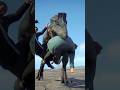 【無慈悲】クリョロフォサウルスが人間を地面に叩きつけていた/[Merciless] Cryolophosaurus was slamming a human into the ground!