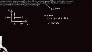 Thermodynamics -  Isobaric, Isochoric, Isothermal process - Example