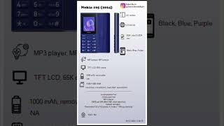 Nokia 105 2024 Specifications | Budget Mobile | Latest mobile | #nokia #iphone #oppo #vivo #realme