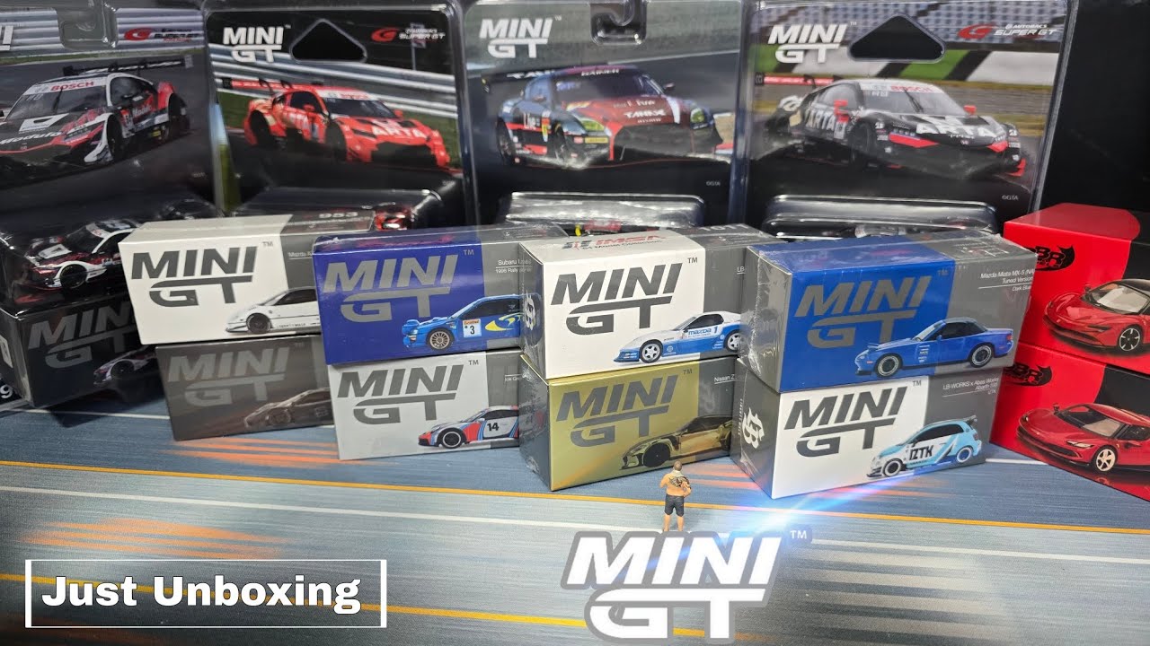 Распаковка 12 Mini GT и 2 Ferrari BBR | LBWK Abarth | Mazda Miata MX-5, RX-7 LB-Super Silhouette ...