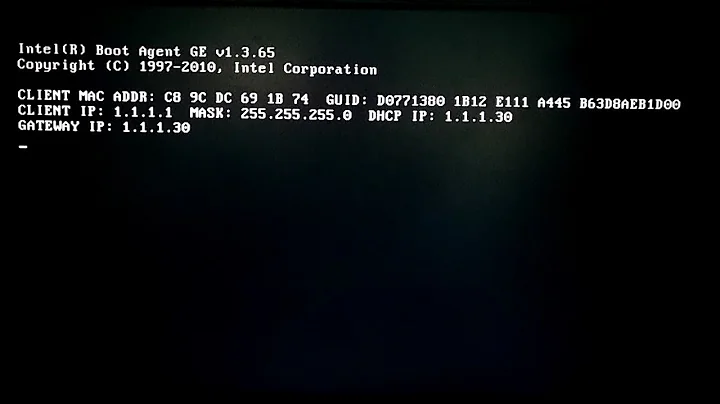 Installing Windows 10 via network (PXE)