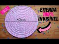 Como fazer BASE de CESTO GRANDE em ponto médio alto - Emenda 100% invisível - Fácil - Novelo Rosa