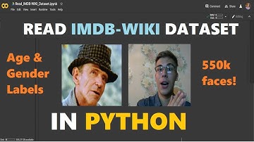 Read IMDB-WIKI Dataset of 500k Faces with Age & Gender Labels in Python || Datasets ASAP #1