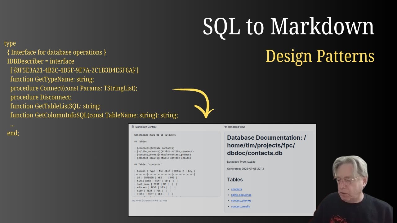 Document Your Database: Clean Code & Design Patterns with Modern Pascal