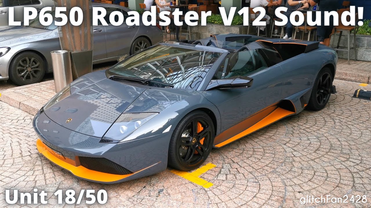 V12 Sound! - Lamborghini Murciélago LP650-4 Roadster in Singapore