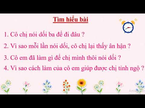 Video TUẦN 6: TIẾNG VIỆT LỚP 4 TẬP ĐỌC Bài: Chị em tôi - YouTube