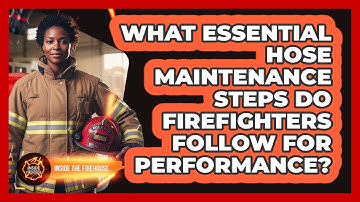 What Essential Hose Maintenance Steps Do Firefighters Follow For Performance? - Inside the Firehouse