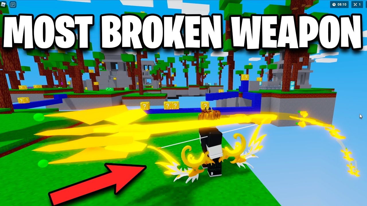 Golden Bow can do THIS?😱 Roblox Bedwars YouTube