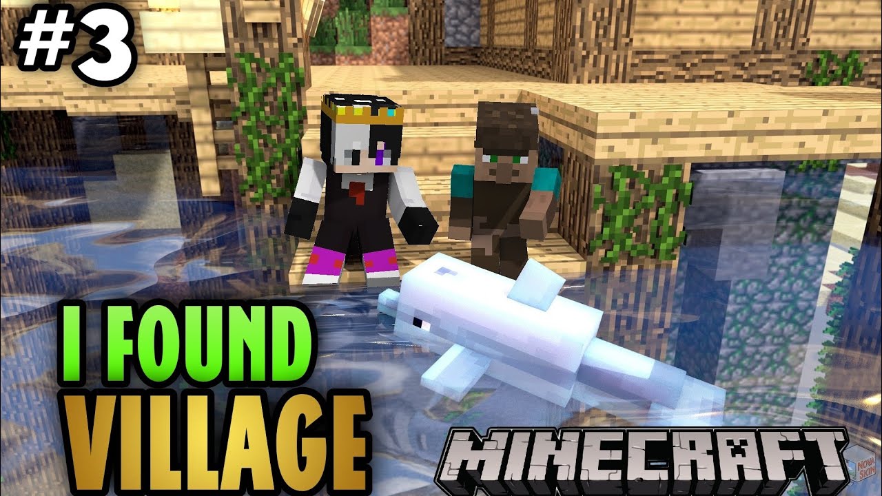 I FOUND VILLAGE IN MINECRAFT SURVIVAL ☘️ WORLD #3 MINECRAFT GAMEPLAY#MINECRAFT