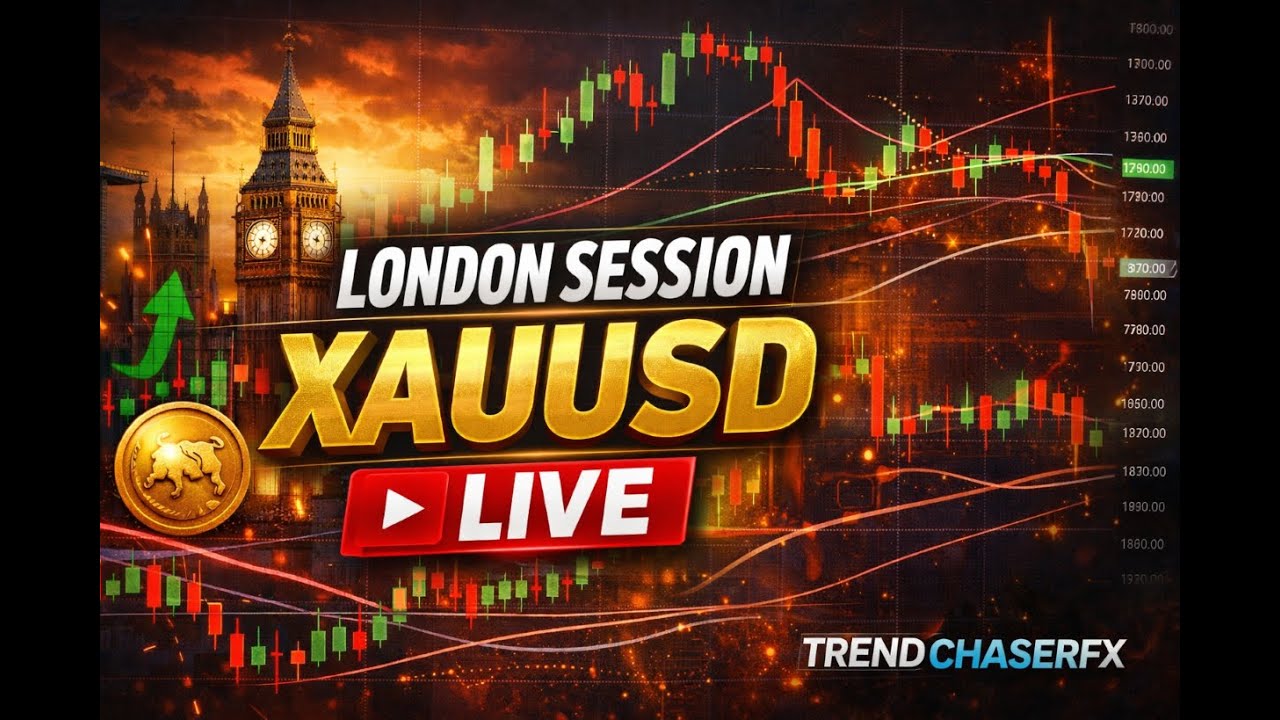 XAUUSD London Session LIVE 🔥 | Gold Price Action | Trend ChaserFX