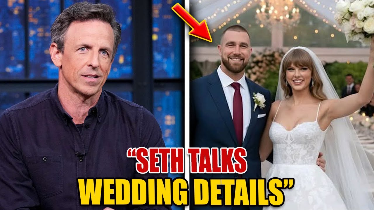 Сет Майерс обсудил свадьбу Трэвиса Келси и Тейлор Свифт в программе Late Night.