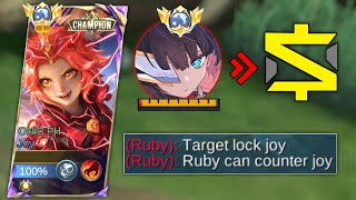 HOW I BEAT THE NEW META RUBY GOLD LANE!! 🔥 | Joy Jungle MLBB