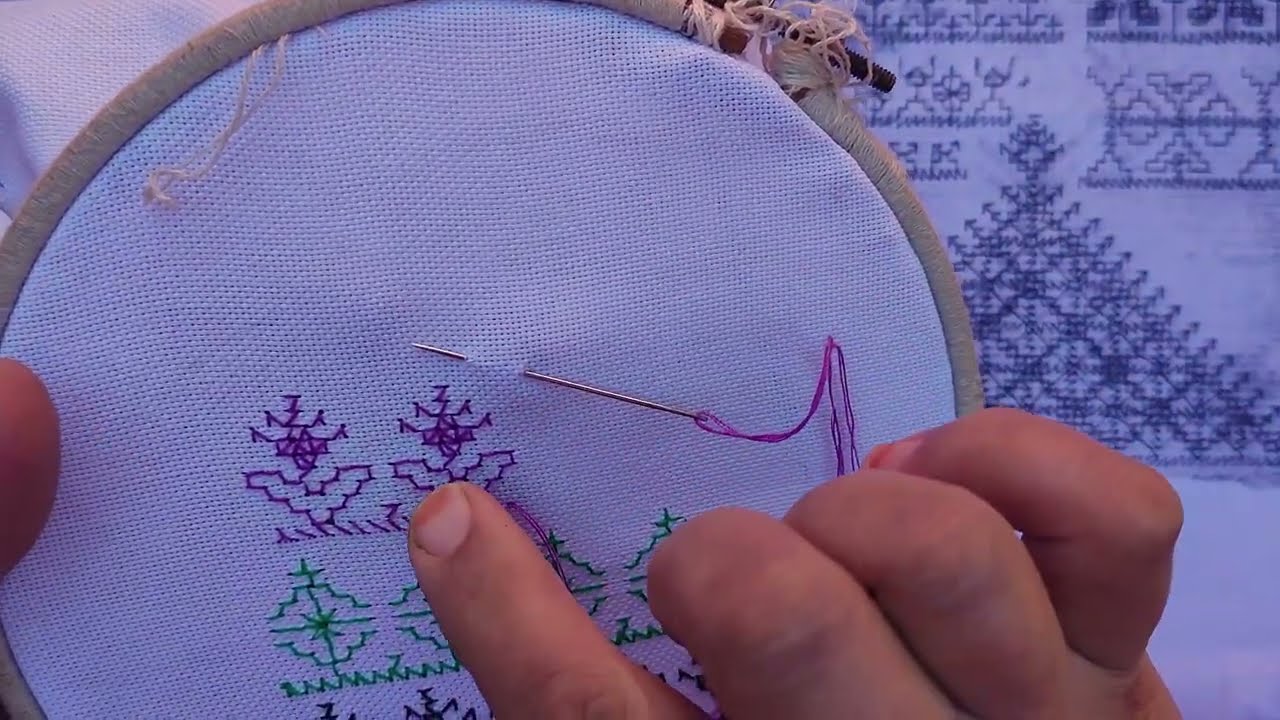 الدرس الثامن: تعلم الطرز الفاسي المغربي باليد خطوة بخطوة للمبتدئين | فن التراث المغربي