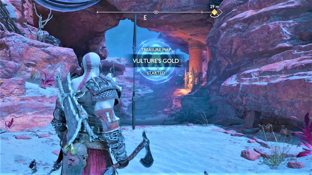 Vulture's Gold Treasure Map location & solution - God of War Ragnarok