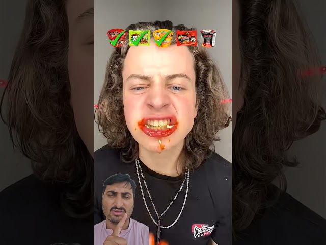 LukeDidThat Spicy Ramen ASMR!? 🥵#shorts #short