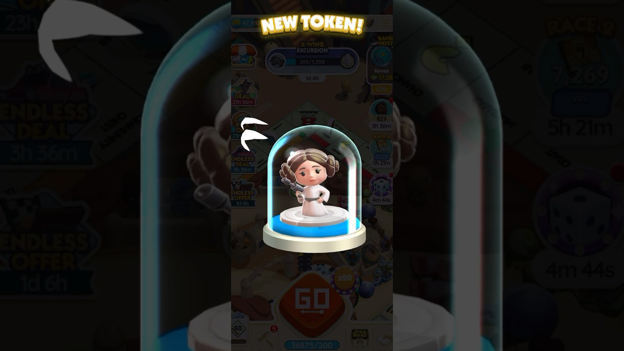 May the 4th be with you today! Grab your free Princess Leia board token today in the game!