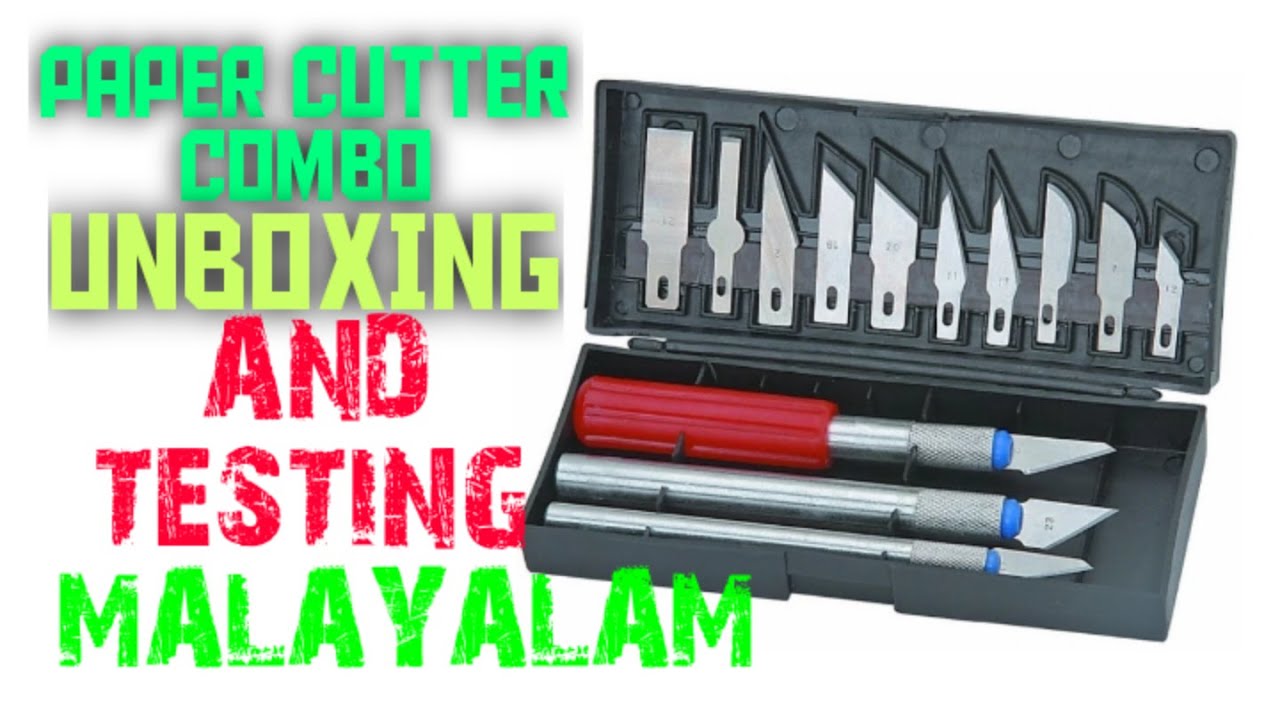 Paper Cutter unboxing and testing | Malayalam | Saran's tech