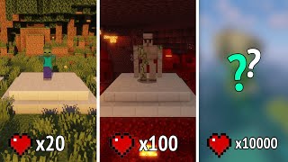 Minecraft Mob Health Comparison 1.19.2