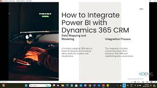 Learn Power BI with Dynamics 365 CRM online | Koenig Solutions