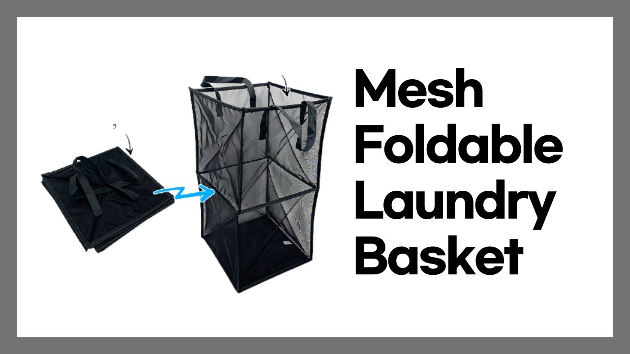 Mesh foldable laundry basket foldable laundry basket