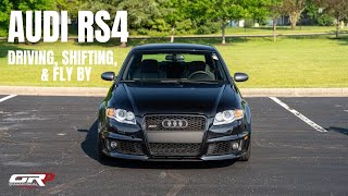 Audi RS4 - Driving, Shifting, and Fly By